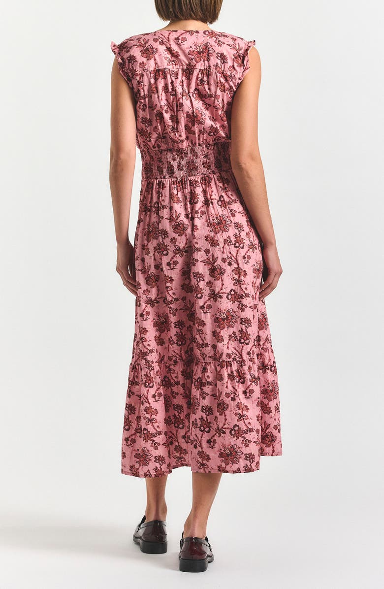 Derek Lam 10 Crosby Kris Midi Sundress, Alternate, color, Pink Multi