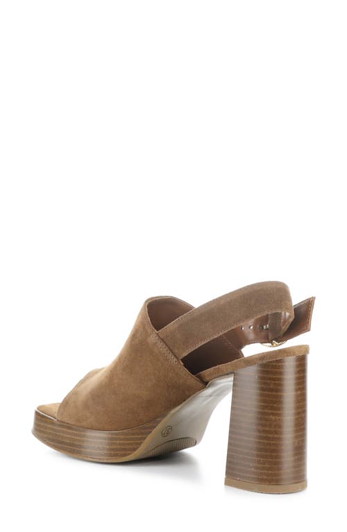 Bos. & Co. Farin Slingback Platform Sandal In Earth