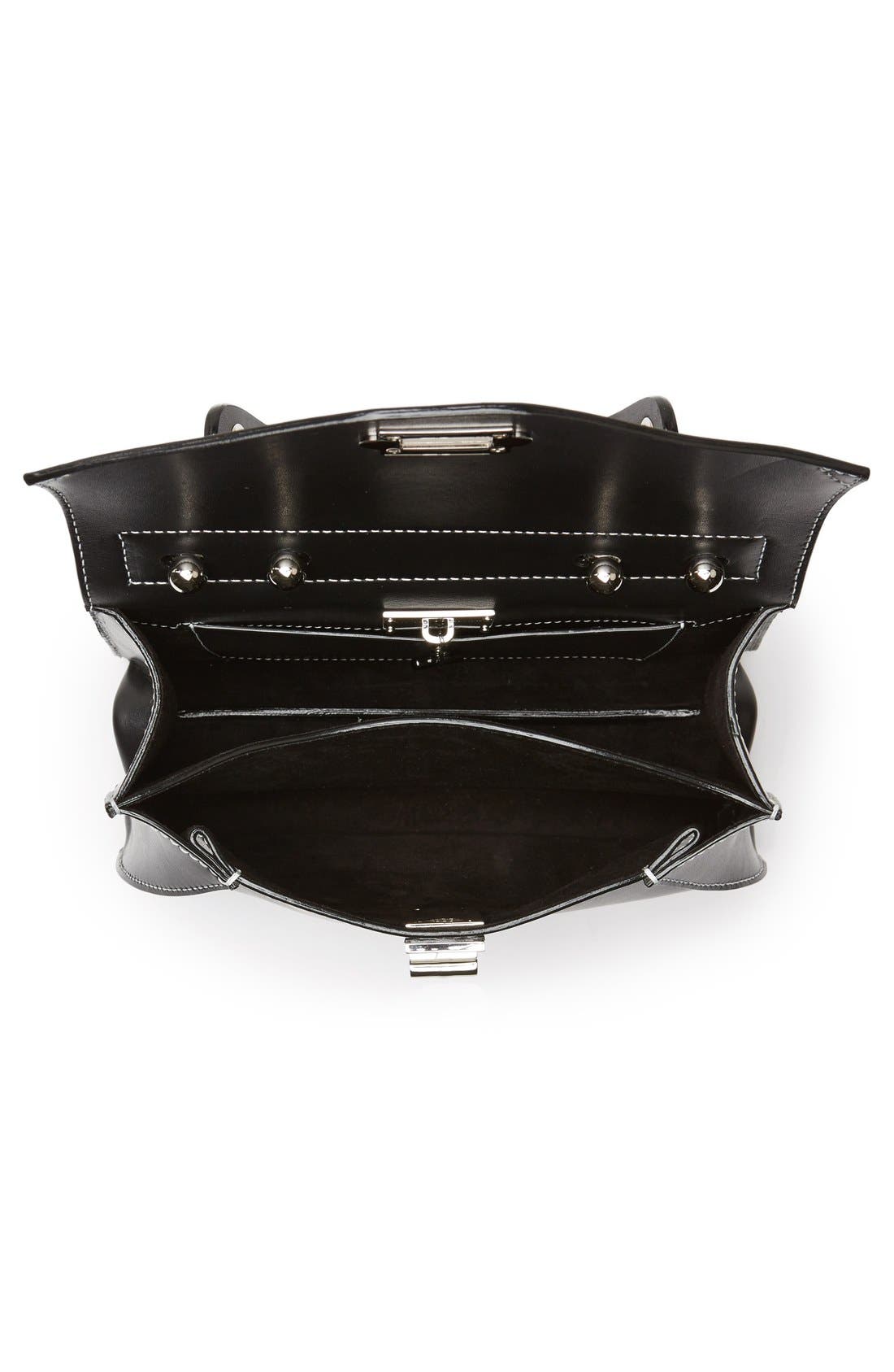 Proenza Schouler 'Small Hava' Top Handle Calfskin Leather Satchel, Alternate, color, 