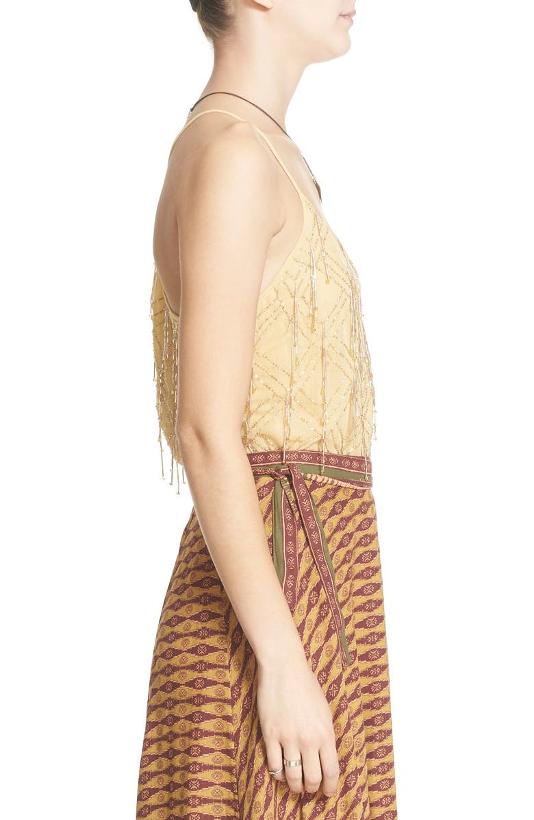 Free People 'Gatsby' Beaded Drape Back Tank, Alternate, color,
