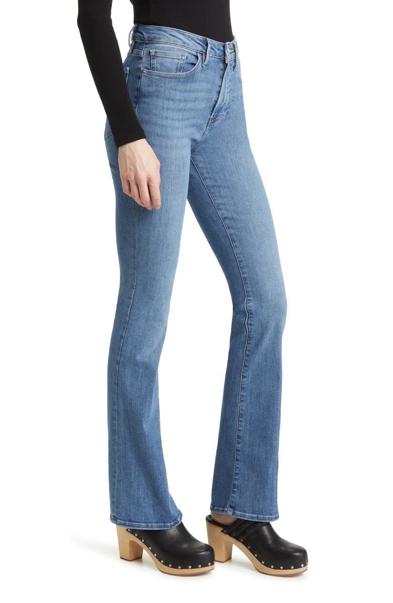 FRAME Super High Waist Mini Bootcut Jeans, Alternate, color, 