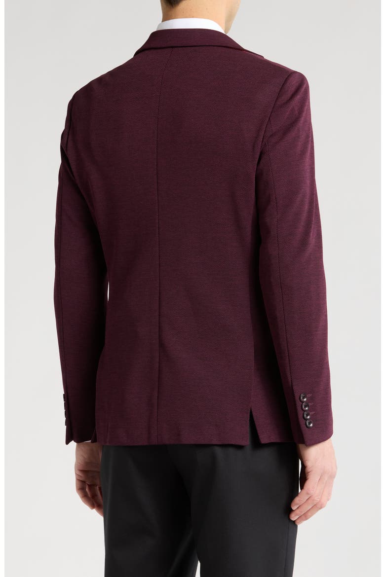 Performance Knit Sport Coat, Alternate, color, BURGUNDY