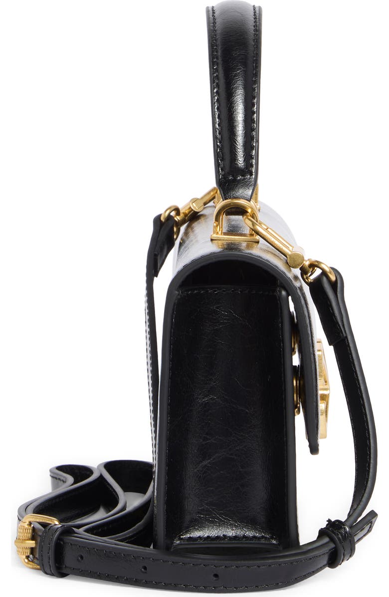 Off-White Jitney East/West Leather Shoulder Bag, Alternate, color, Black