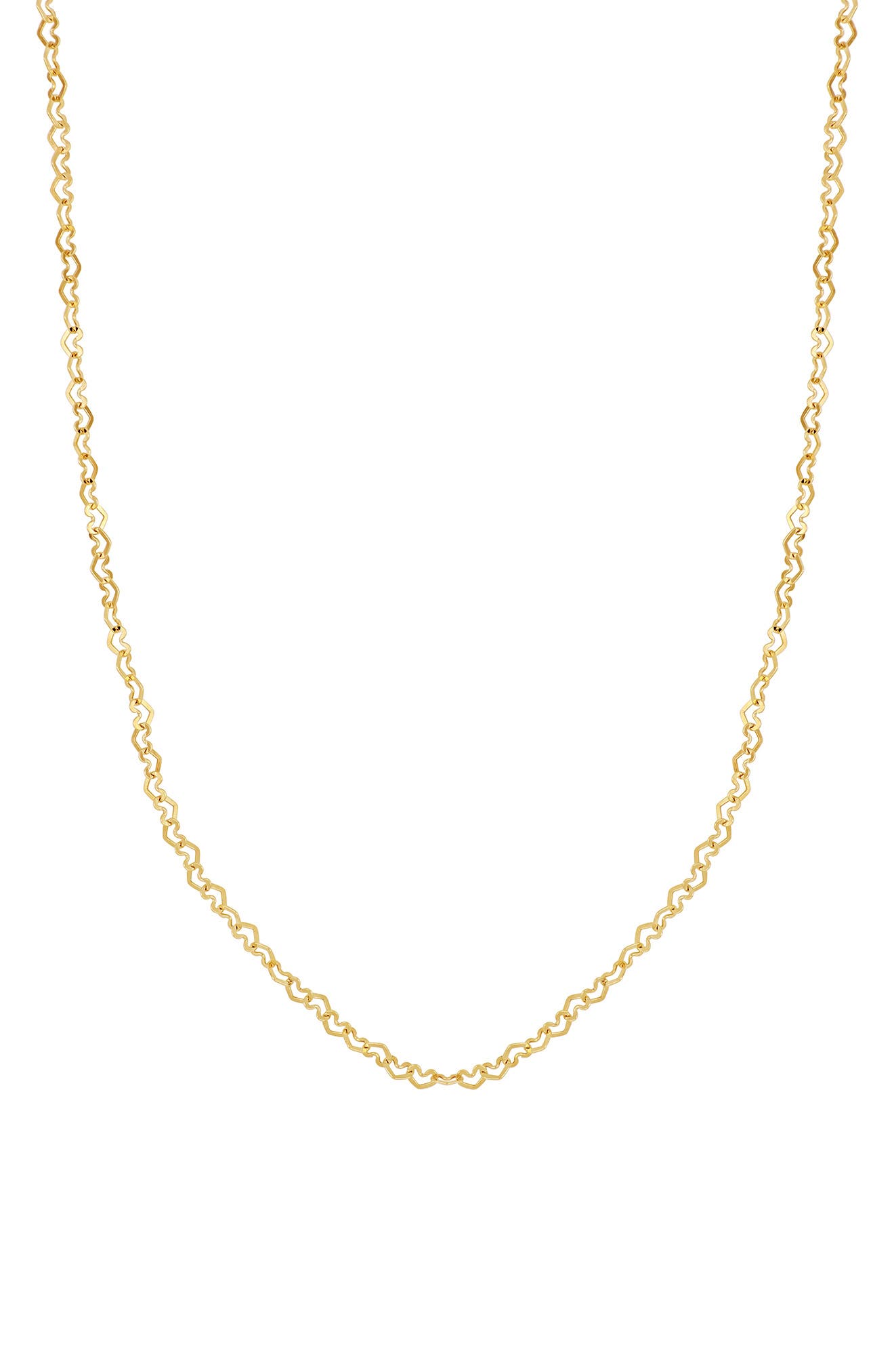 Bony Levy 14k Gold Heart Link Chain Necklace