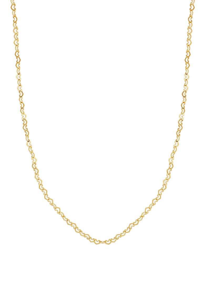 14K Gold Heart Link Chain Necklace (Online Trunk Show), Main, color, 14K YELLOW GOLD
