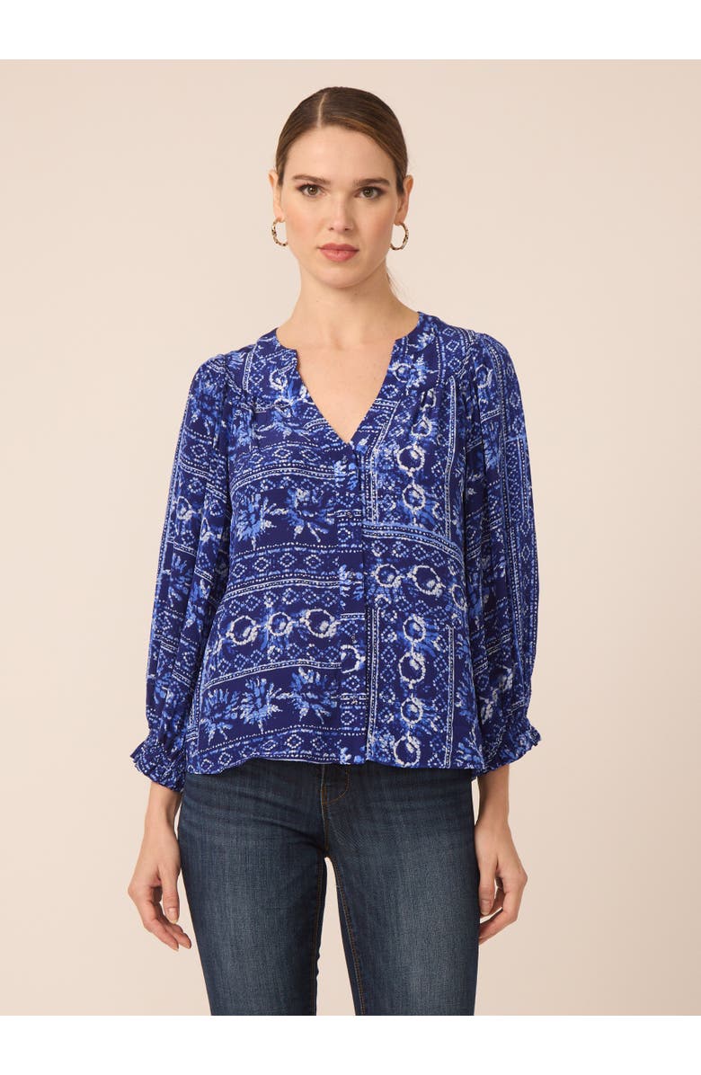 Gilner Farrar Kayla Blouse, Main, color, Santorini Print