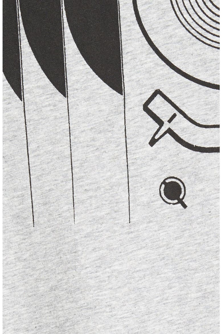 'Surround Sound' Graphic Panel T-Shirt, Alternate, color, BLACK/ HEATHER GREY