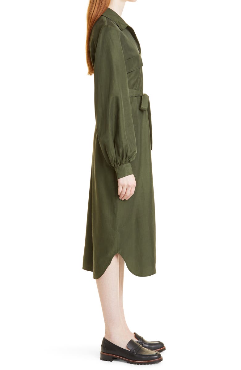 Samsøe Samsøe Camila Long Sleeve Midi Shirtdress, Alternate, color, 