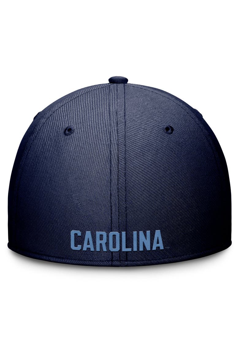 Men's Jordan Brand Navy North Carolina Tar Heels Rise SwooshFlex Dri-FIT Hat, Alternate, color, Navy