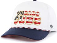 '47 Men's '47 White Chicago Cubs Flag Script Hitch Snapback Hat