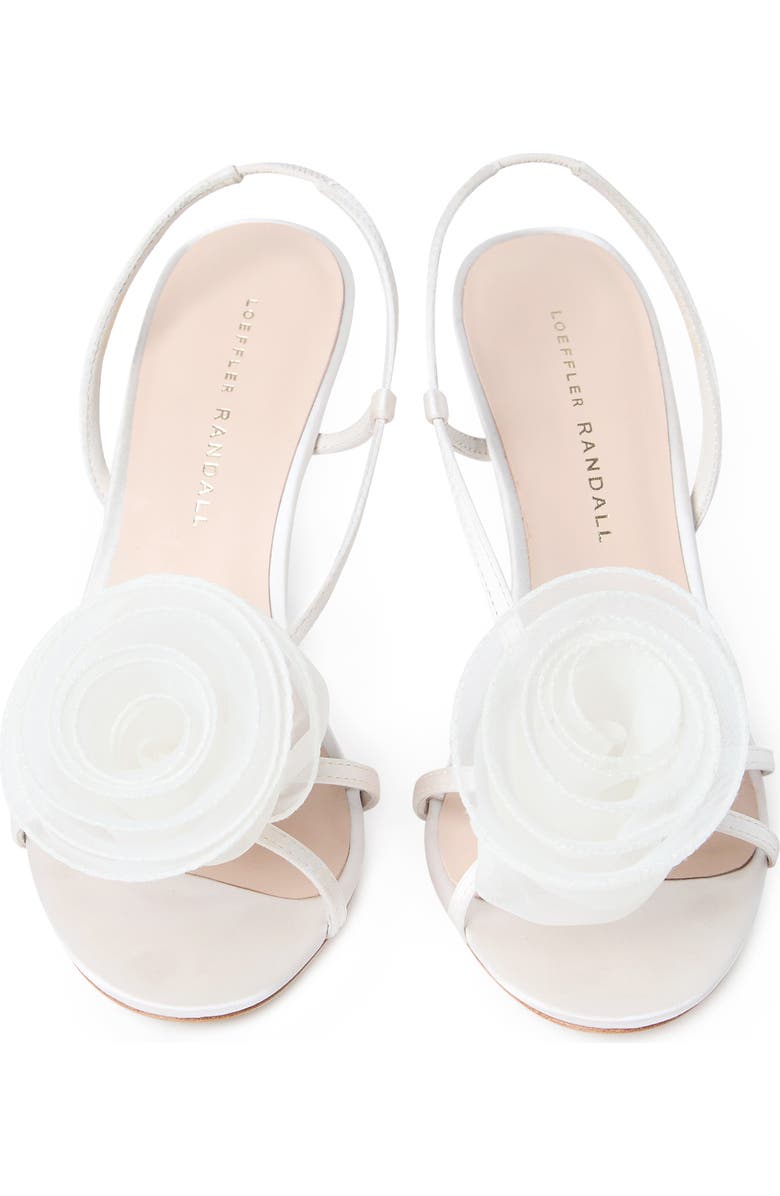 Loeffler Randall Steph Flower Sandal, Alternate, color, Cream