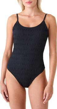 Andie Lucaya Smocked One-Piece Swimsuit