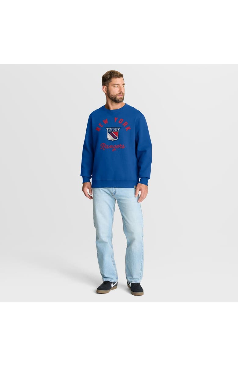 FANATICS Men
s Fanatics Blue New York Rangers Vintage Stickler Sweatshirt, Alternate, color, Blue