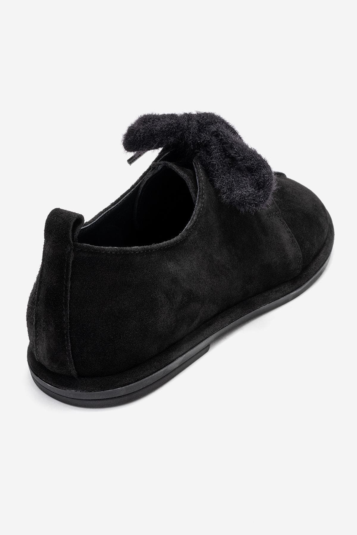 Forever & Always Shoes Denora Leather Lace Up Shoes, Alternate, color, Black Suede Leather