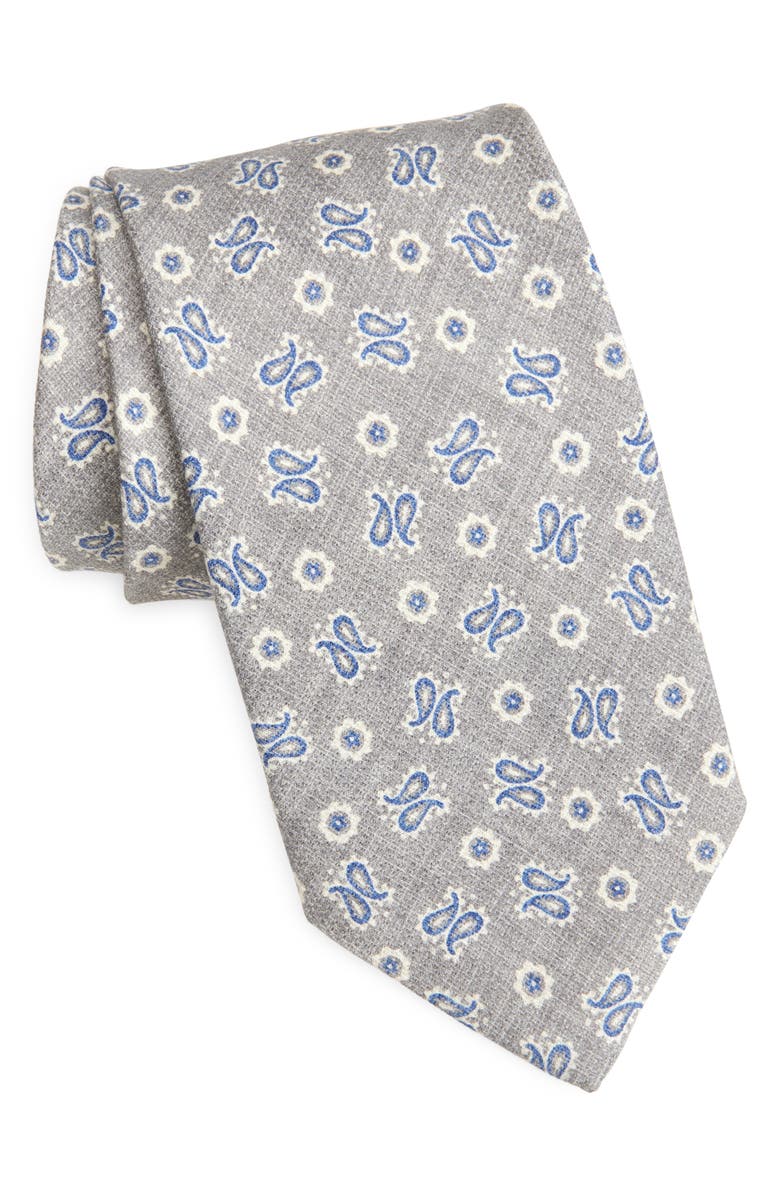David Donahue Paisley Silk Tie, Main, color, 