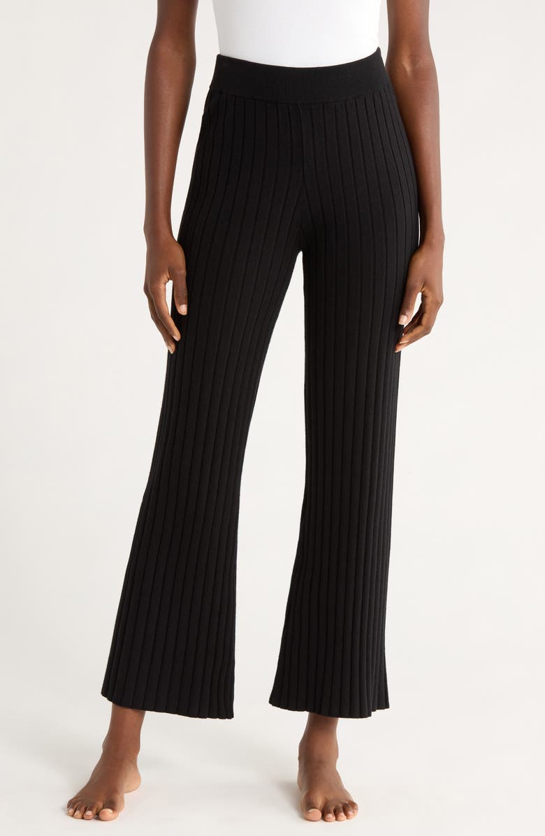 Lunya Cozy Cotton Blend Rib Knit Pants, Main, color,