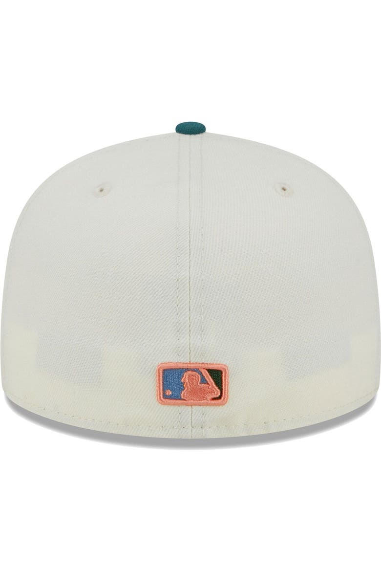 Men's New Era Cream Washington Nationals Chrome Evergreen 59FIFTY Fitted Hat, Alternate, color, Cream