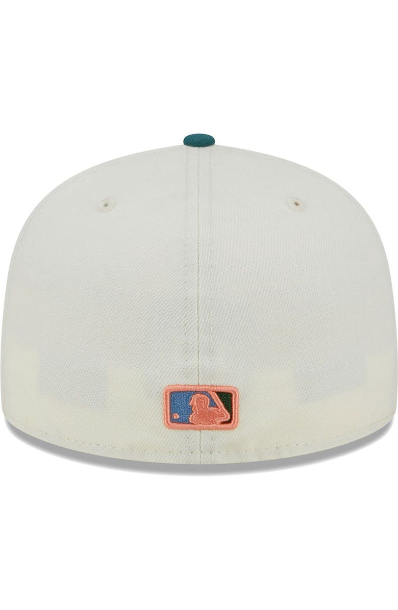 New Era Men's New Era Cream Washington Nationals Chrome Evergreen 59FIFTY Fitted Hat, Alternate, color, 