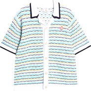Casablanca Stripe Cotton Reverse Jacquard Sweater