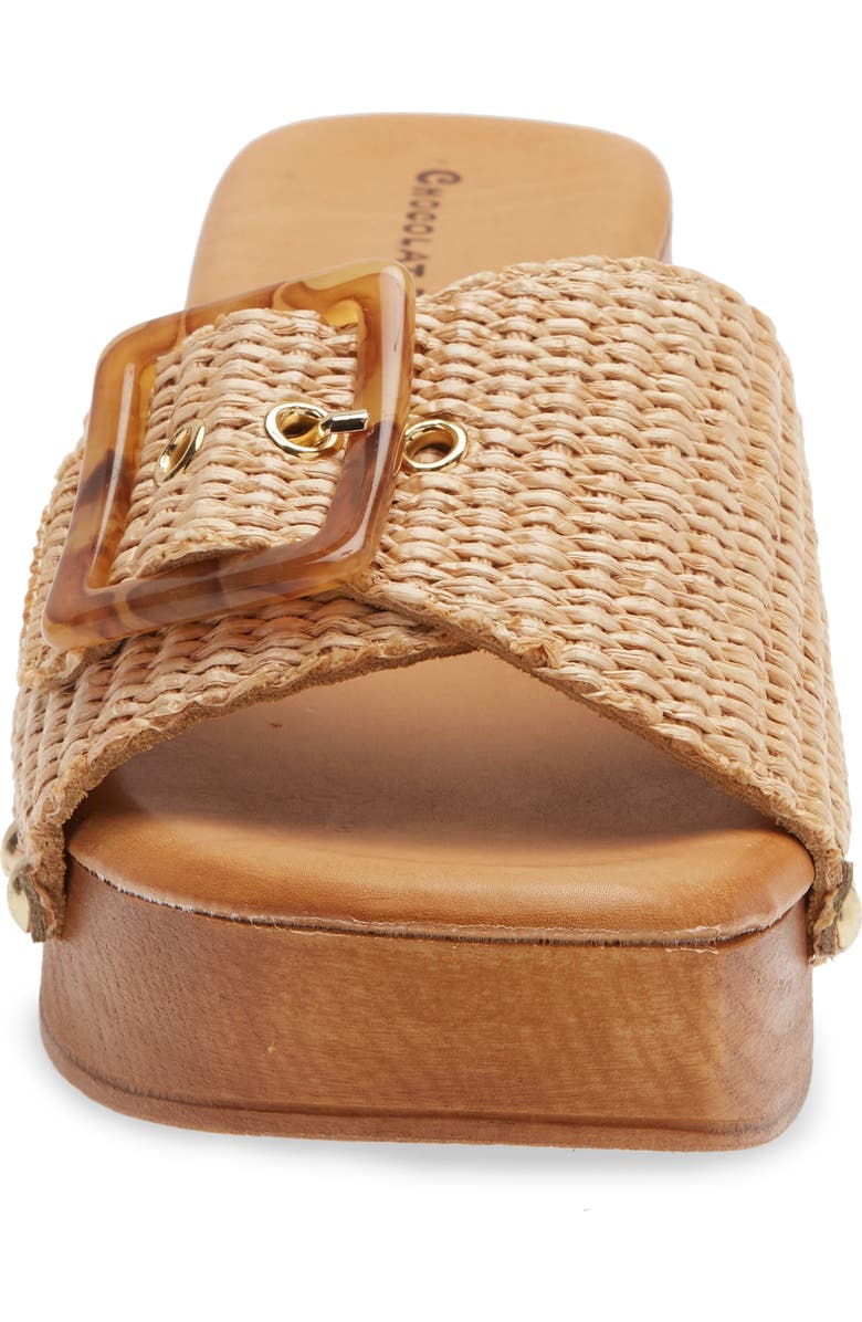 Chocolat Blu Lari Platform Sandal, Alternate, color, Natural Raffia