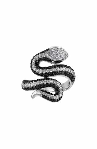 FZN Snake Pavé Cubic Zirconia Ring