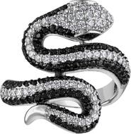 FZN Snake Pavé Cubic Zirconia Ring