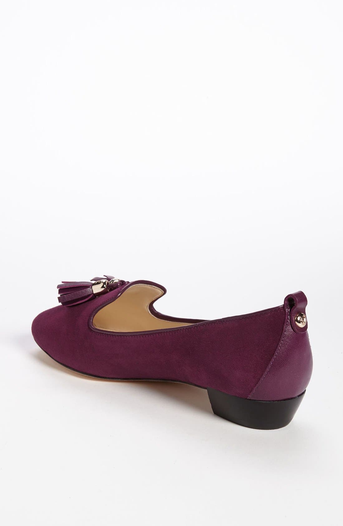 'Nancy' Loafer, Alternate, color, PLUMBERRY SUEDE