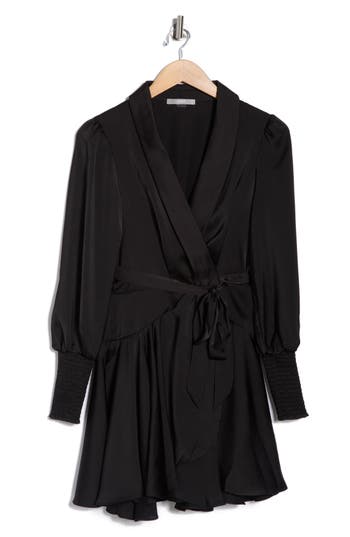Tart Kynlee Long Sleeve Wrap Dress In Black