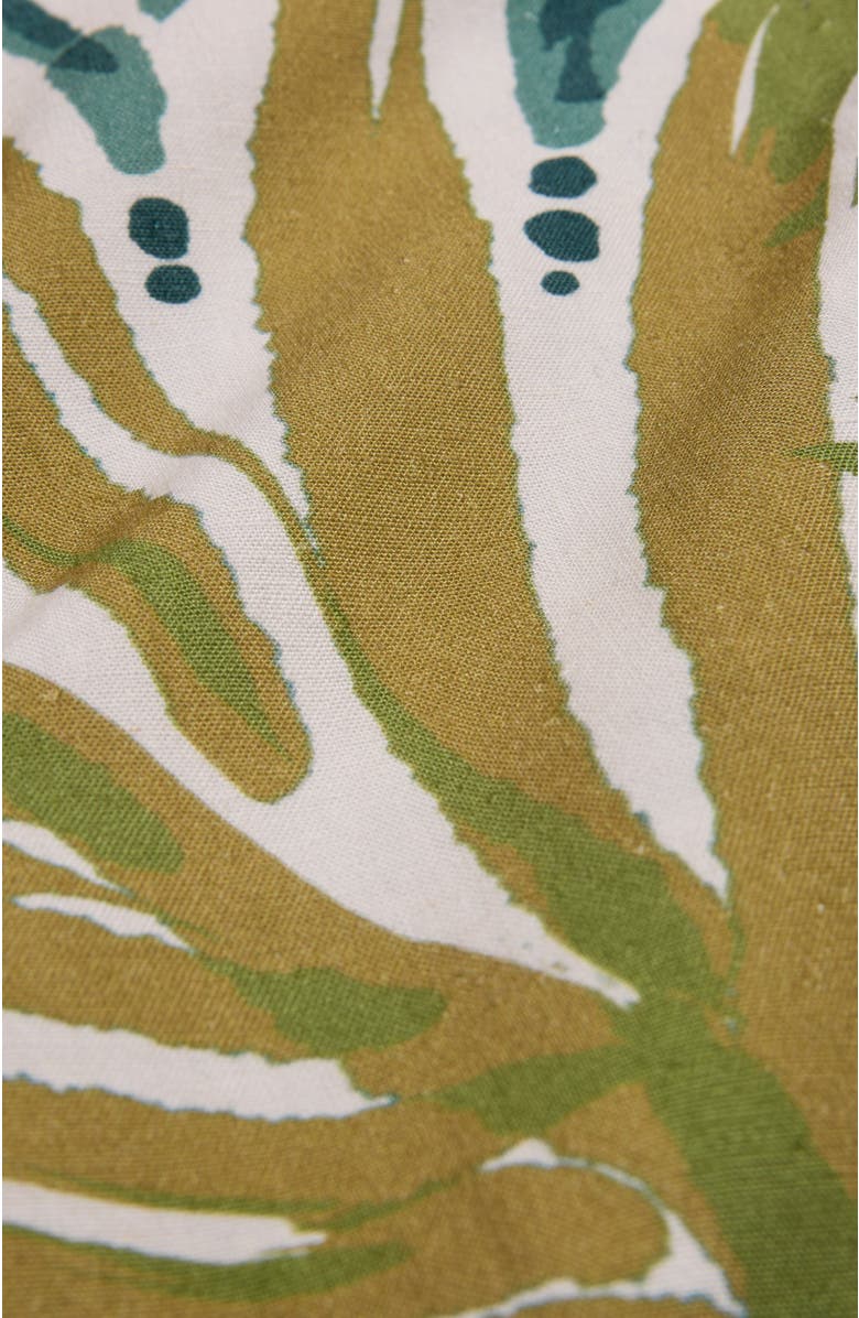 Celtic & Co. Sleeveless V-Neck Linen Maxi Dress, Alternate, color, Palm Print