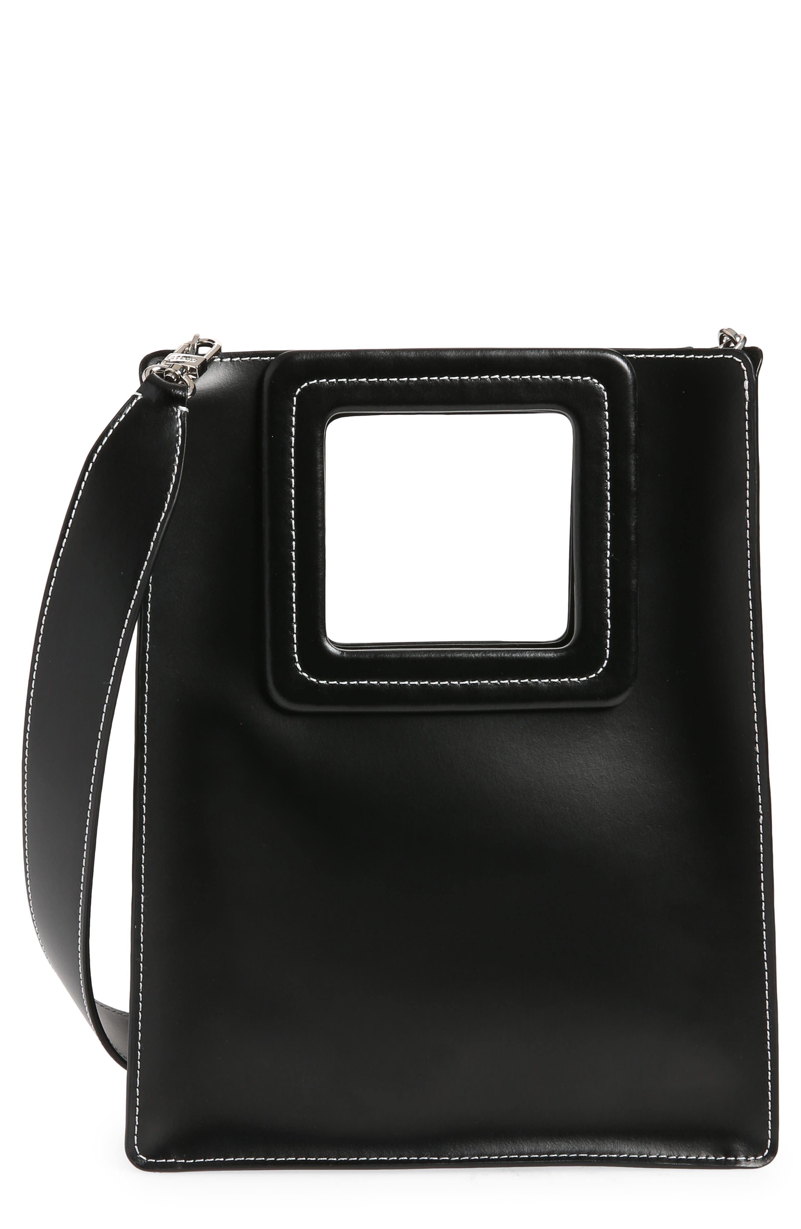 STAUD Shirley Leather Tote, Main, color, 