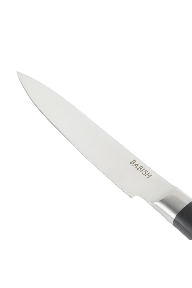 High Carbon German Steel Full Tang Forged Utility Knife, Alternate, color, Stainless Steel