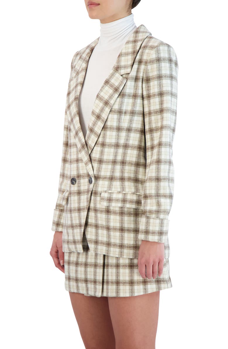 BCBGeneration Plaid Basic Blazer, Alternate, color, 
