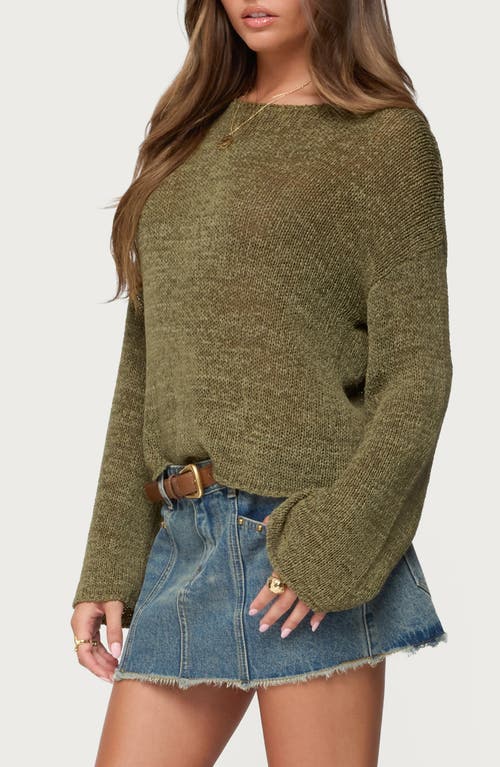 Edikted Drop Shoulder Sweater In Animal Print