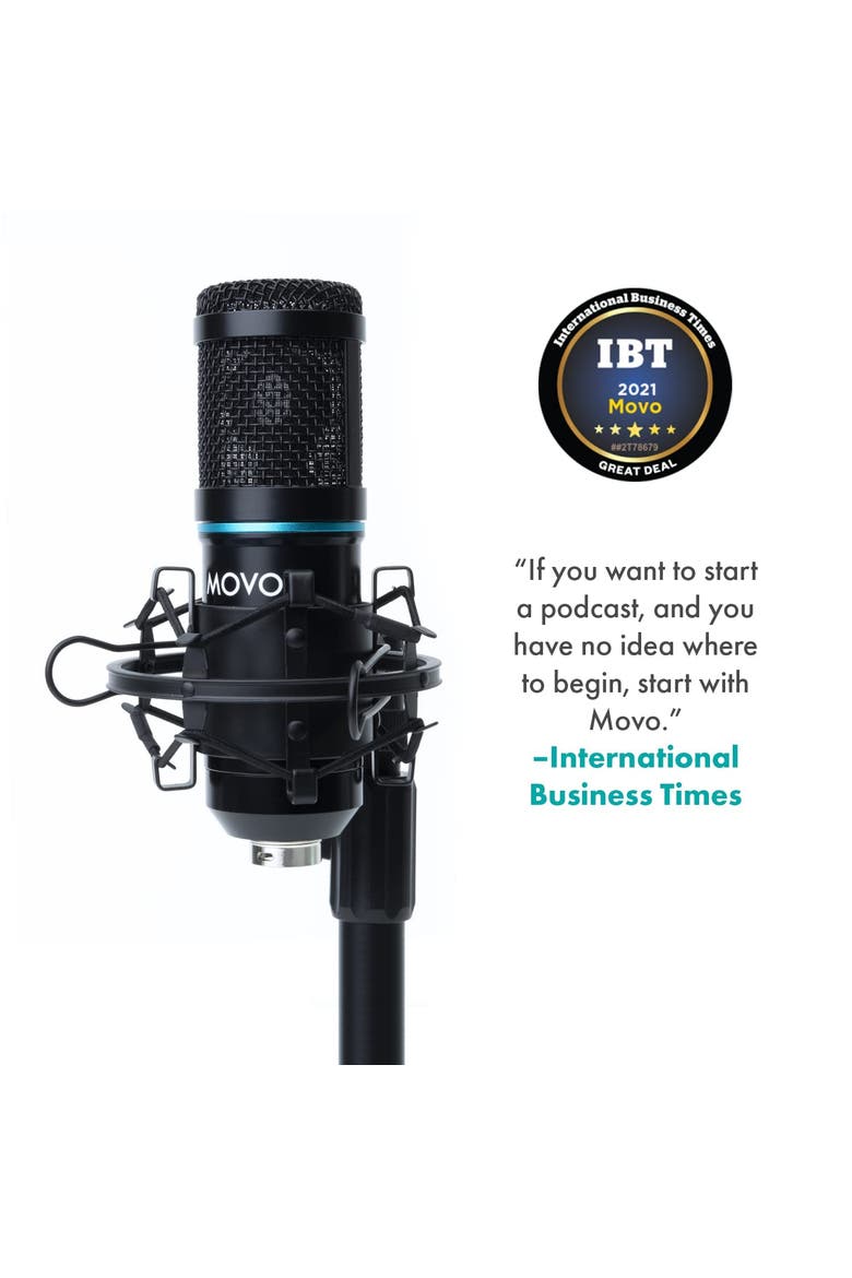 PC-M6 Universal Cardioid Condenser Podcast Microphone with XLR and 3.5mm, Alternate, color, Black