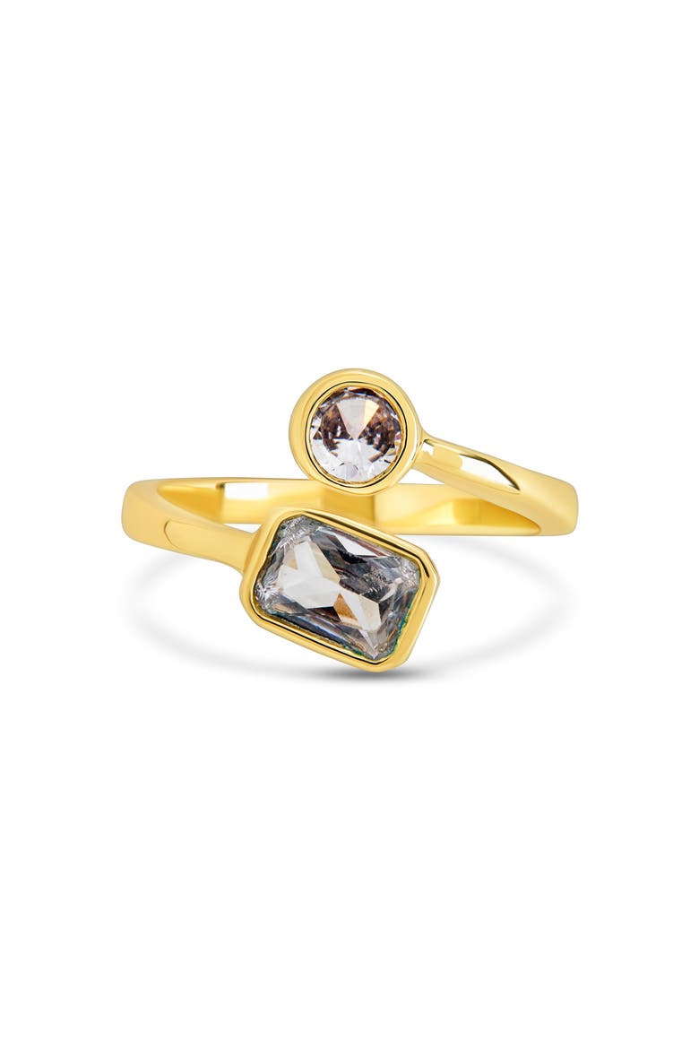 Gracelyn CZ Crossover Ring, Alternate, color, GOLD