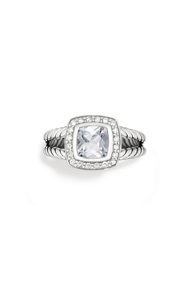 Petite Albion® Diamond Halo Cushion Ring video