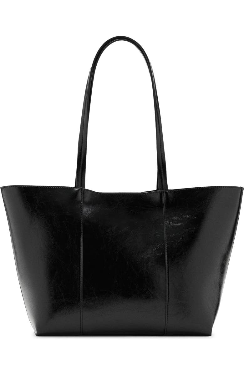 MANGO Medium Faux Leather Shopper Bag, Main, color,