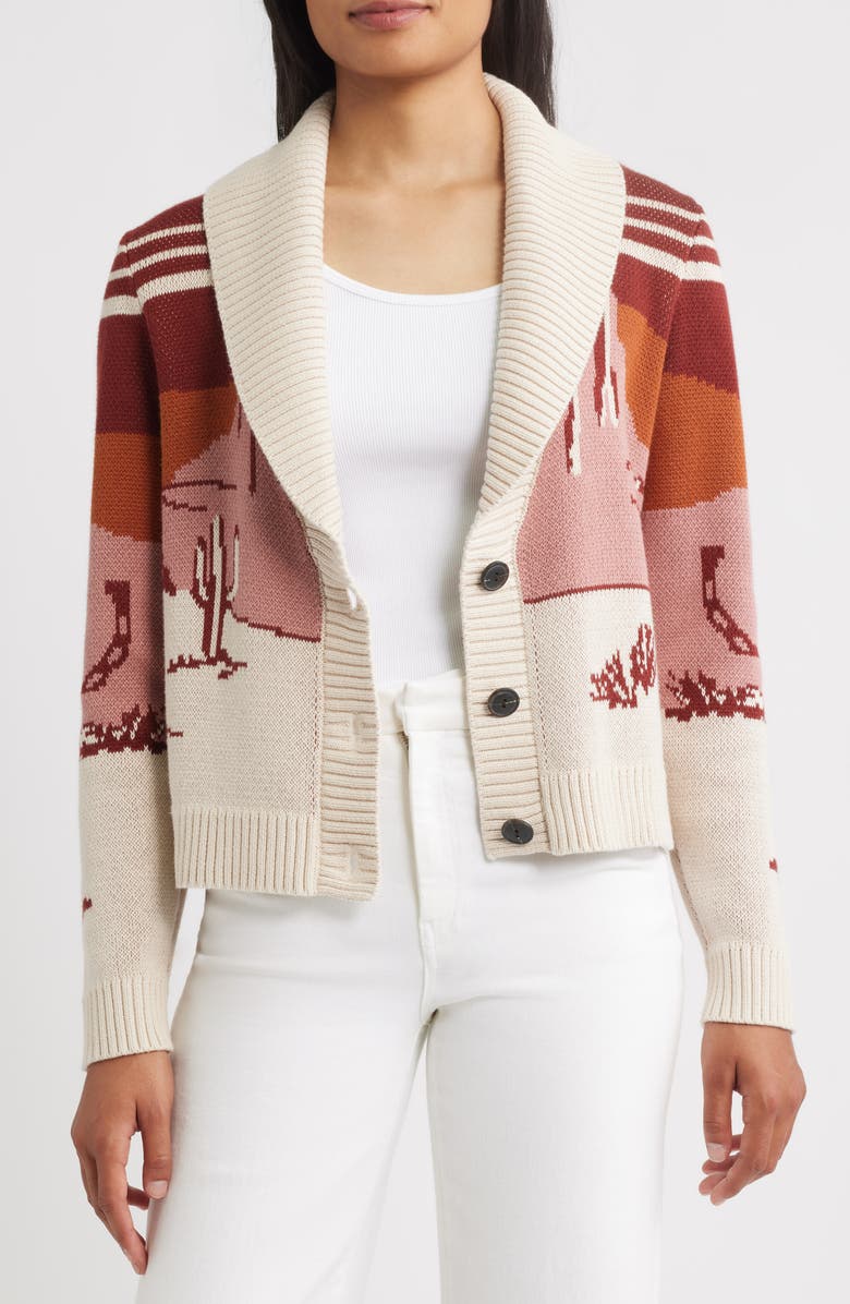 Pendleton Western Scenic Cardigan, Alternate, color, 