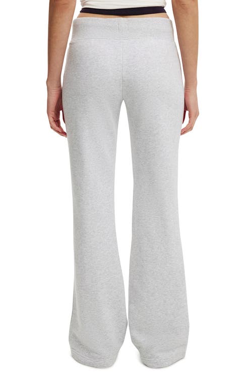 Cotton On Low Rise Bootleg Sweatpant In Silver