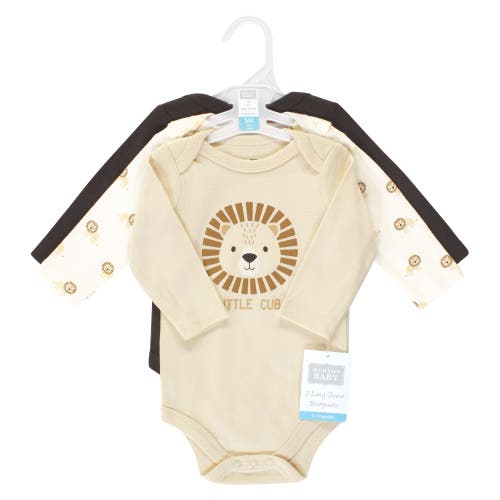 Hudson Baby Essential Long-sleeve Cotton Bodysuit Triple Set
