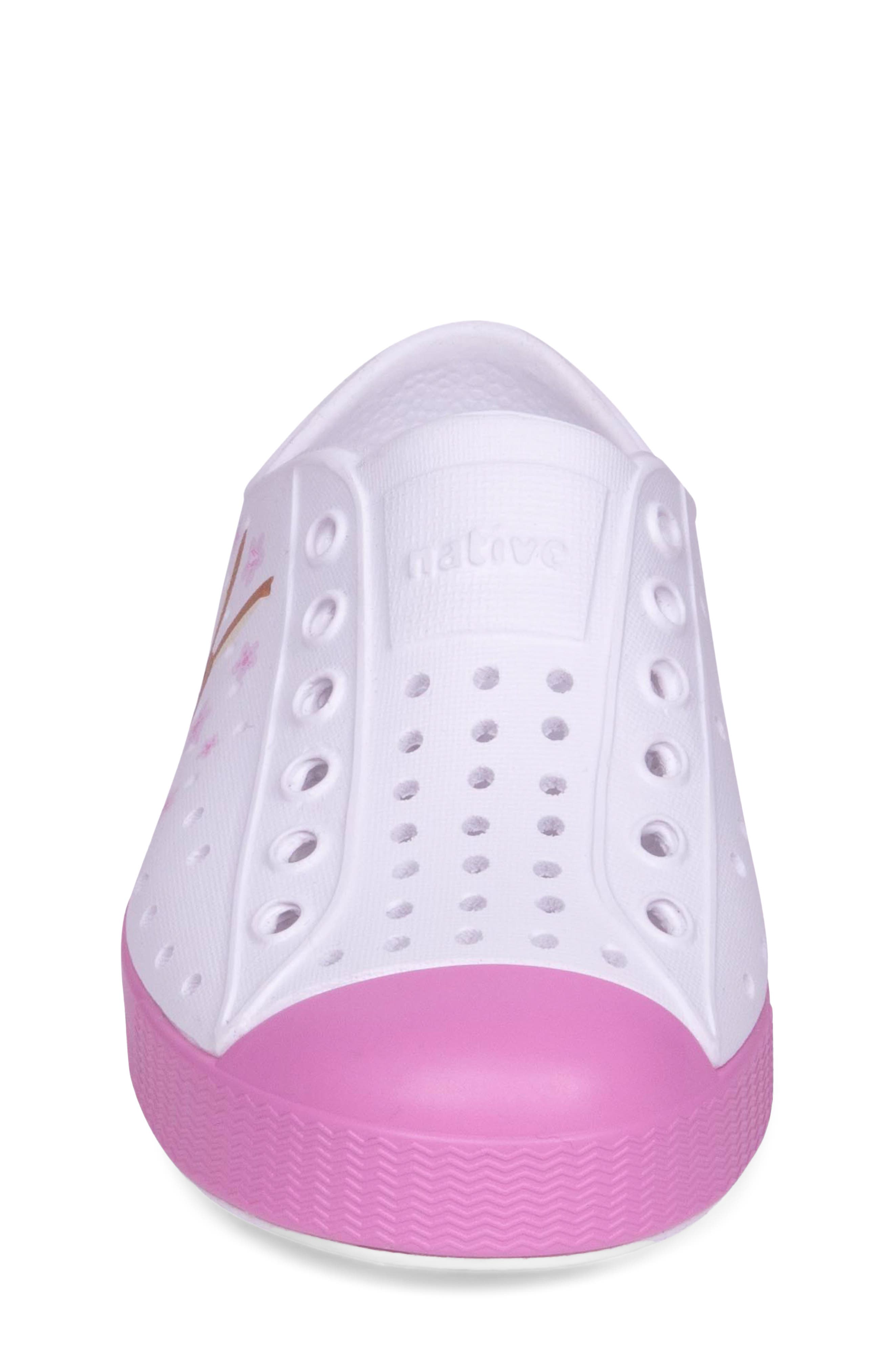 Native Shoes Jefferson Sugarlite Slip-On Sneaker, Alternate, color, White/ Mal Pink/ Bunny Block