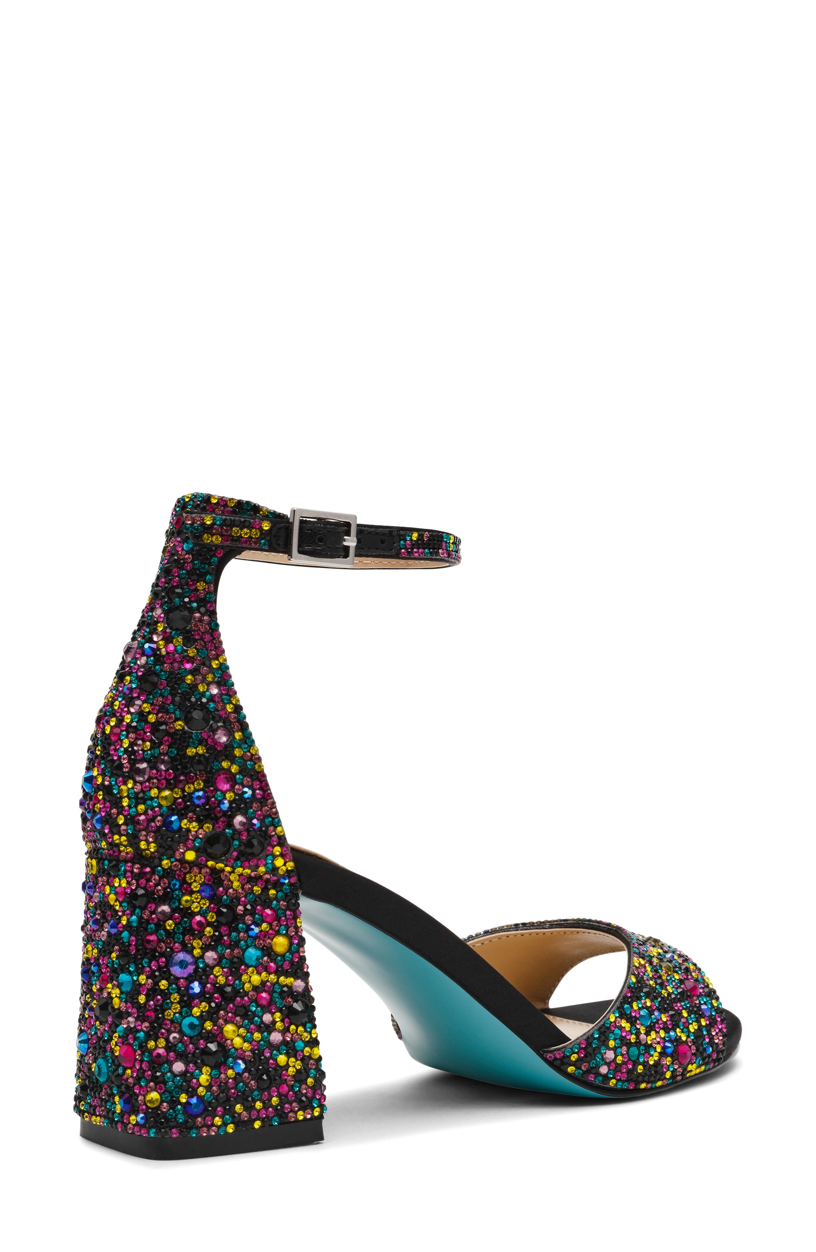 Betsey Johnson Kami Sandal, Alternate, color, Black Multi