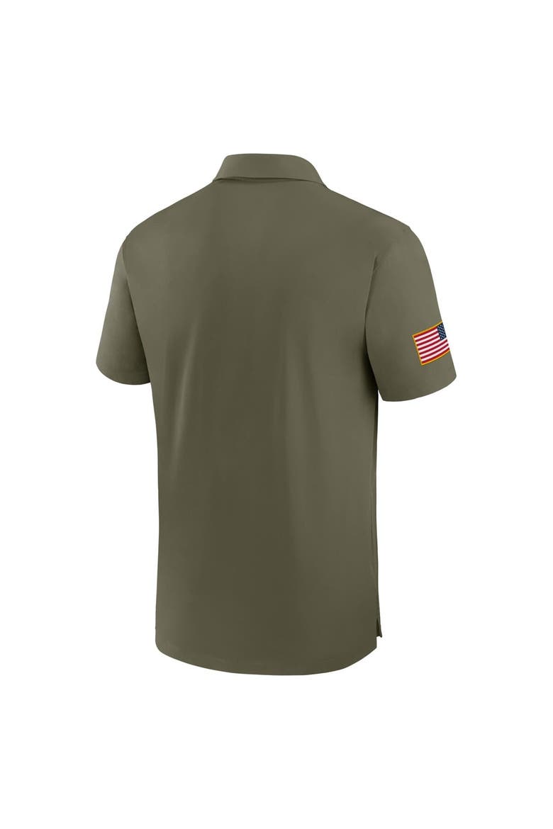 Men's Jordan Brand Olive Michigan Wolverines 2024 Military Appreciation Tour Performance Polo, Alternate, color, Olive