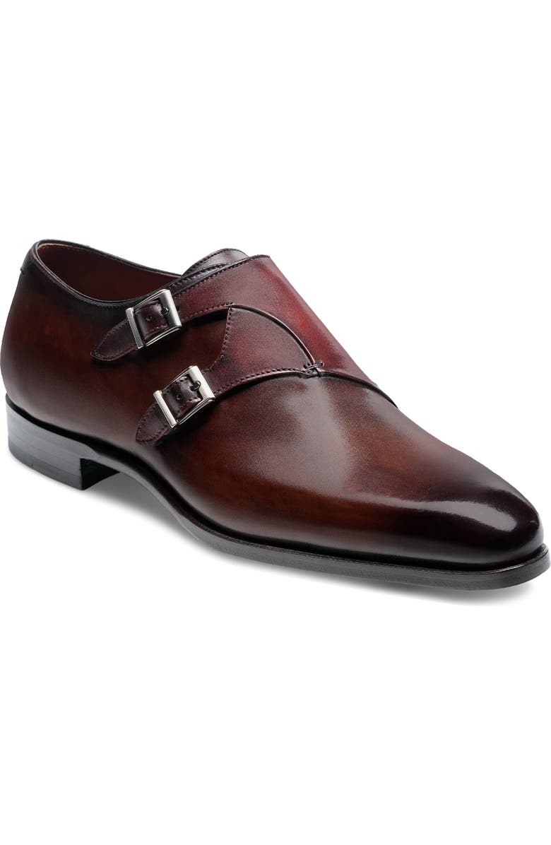 Magnanni Tabor Plain Toe Monk Strap Shoe, Alternate, color,