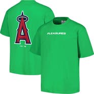 PLEASURES Men's PLEASURES  Green Los Angeles Angels Ballpark T-Shirt