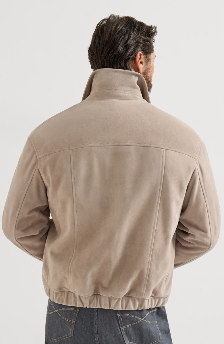 Brunello Cucinelli Suede jacket, Alternate, color, Yuta
