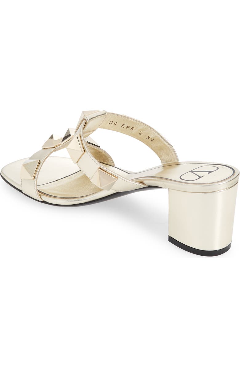 Valentino Garavani Roman Stud Slide Sandal, Alternate, color,