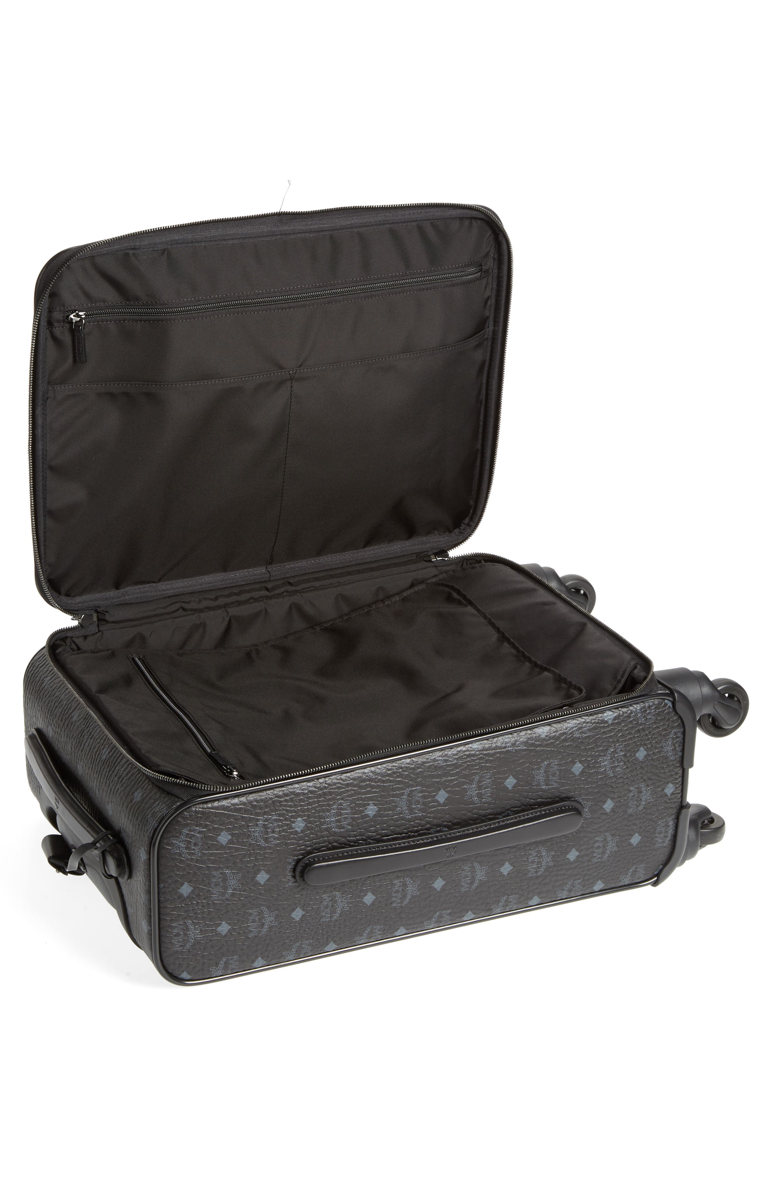 MCM Small Traveler Visetos 21-Inch Trolley Wheeled Suitcase, Alternate, color, 