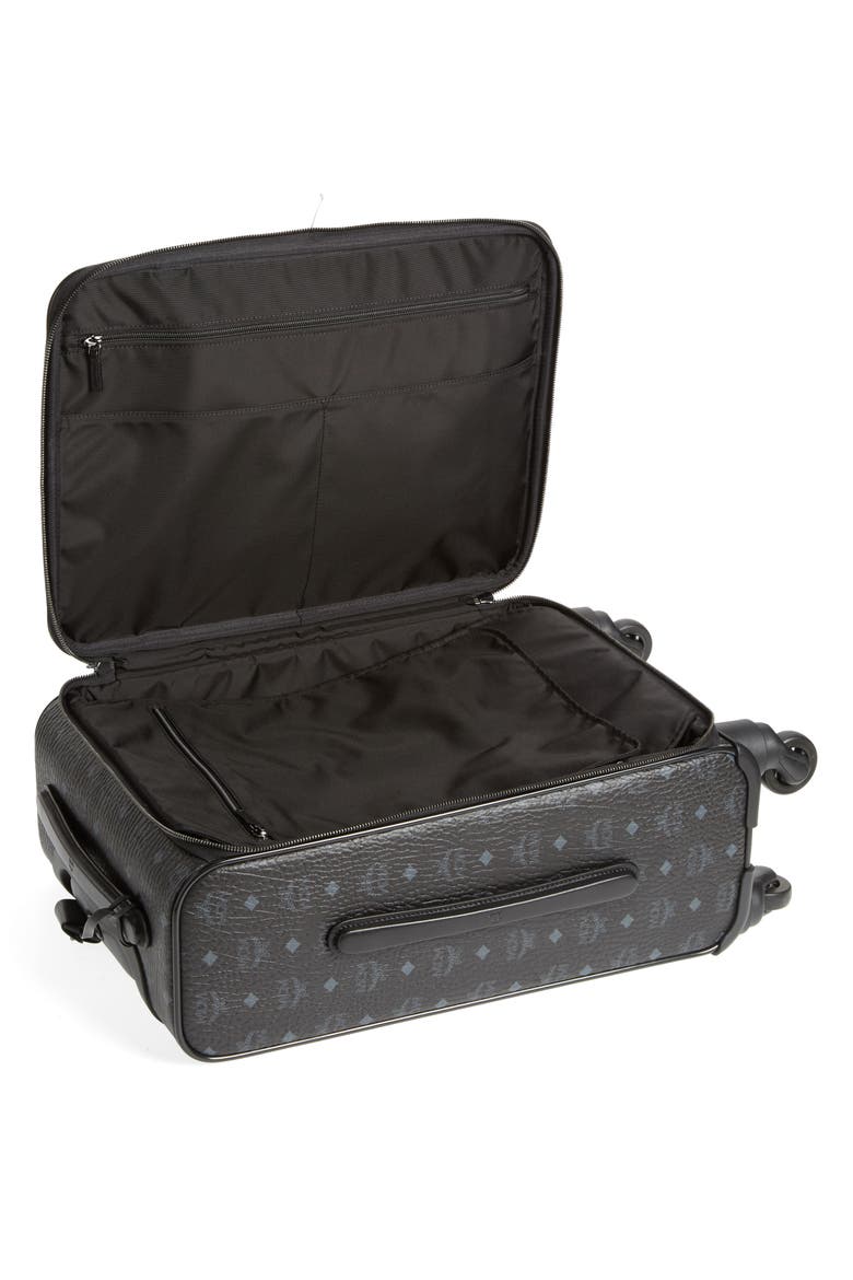 Small Traveler Visetos 21-Inch Trolley Wheeled Suitcase, Alternate, color, BLACK