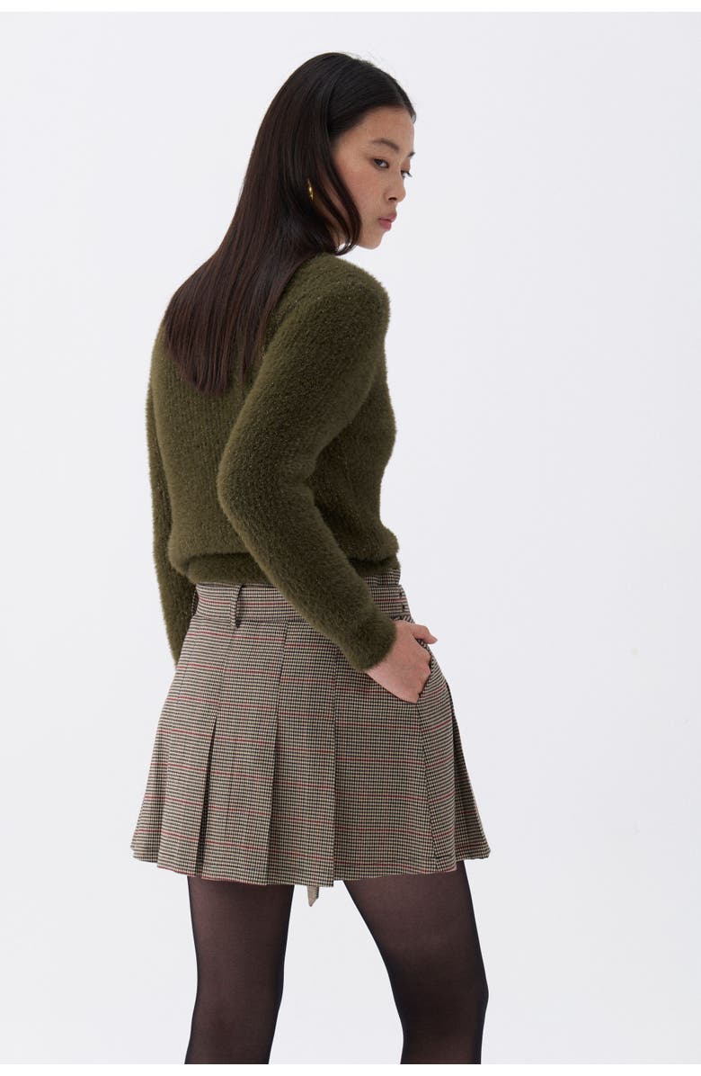 Nocturne Belted Pleated Mini Skirt, Alternate, color, 